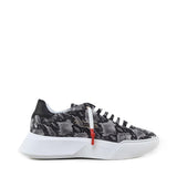 Sneakers Nemesis in nappa con stampa pitone NEMESIS2 PYTHONROCK GIULIANO GALIANO 