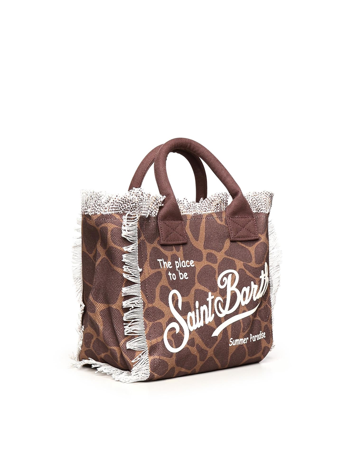 Borsa Colette in canvas di cotone con stampa COL0001 00900L MC2 SAINT BARTH 