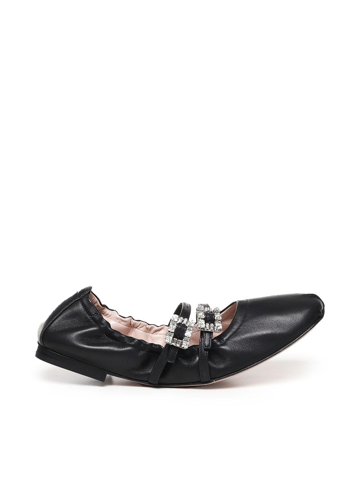 Ballerine con Cinturini in pelle RVW7433907091T B999 ROGER VIVIER 