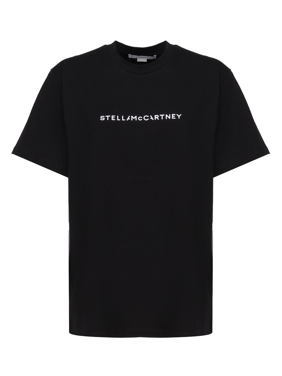Logo t-shirt in cotone organico 6J0158 3SPY481000 STELLA McCARTNEY 