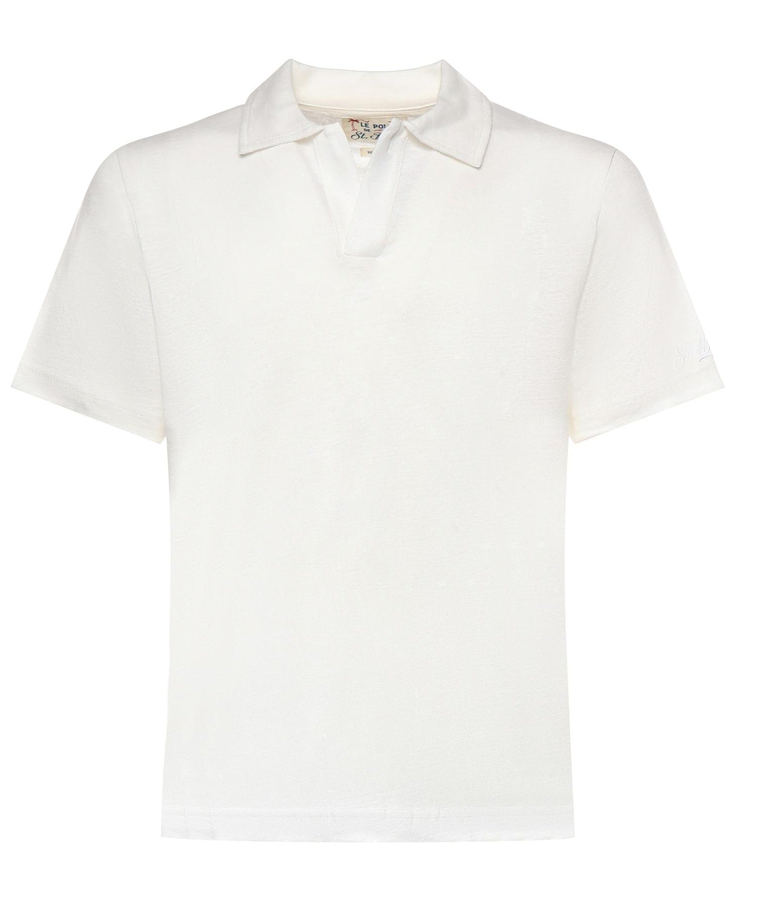 Polo in lino FRS0001 01138L MC2 SAINT BARTH 