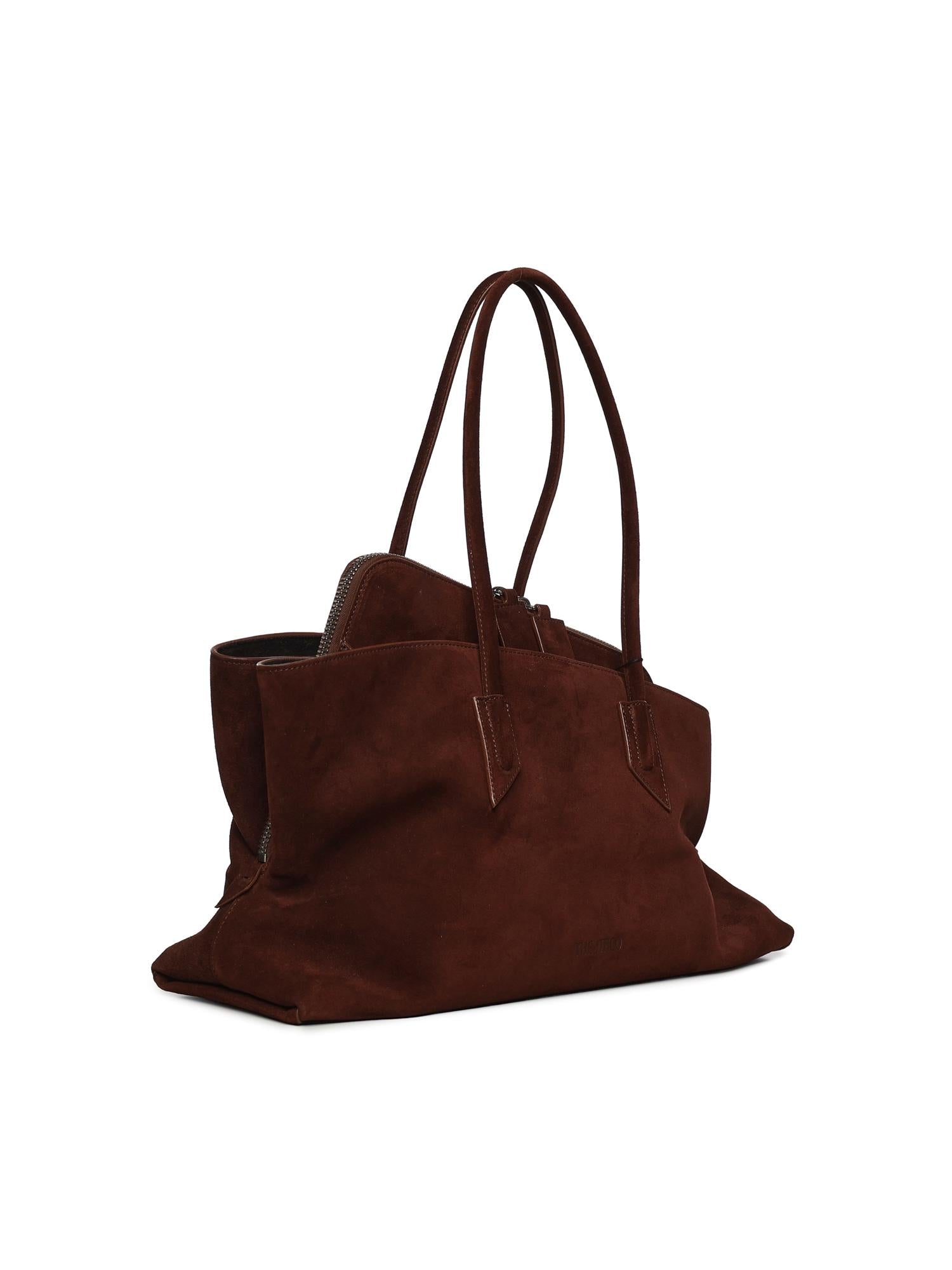 Borsa La Passeggiata Medium in suede 250WAH00054 LBT007AA850 THE Attico 
