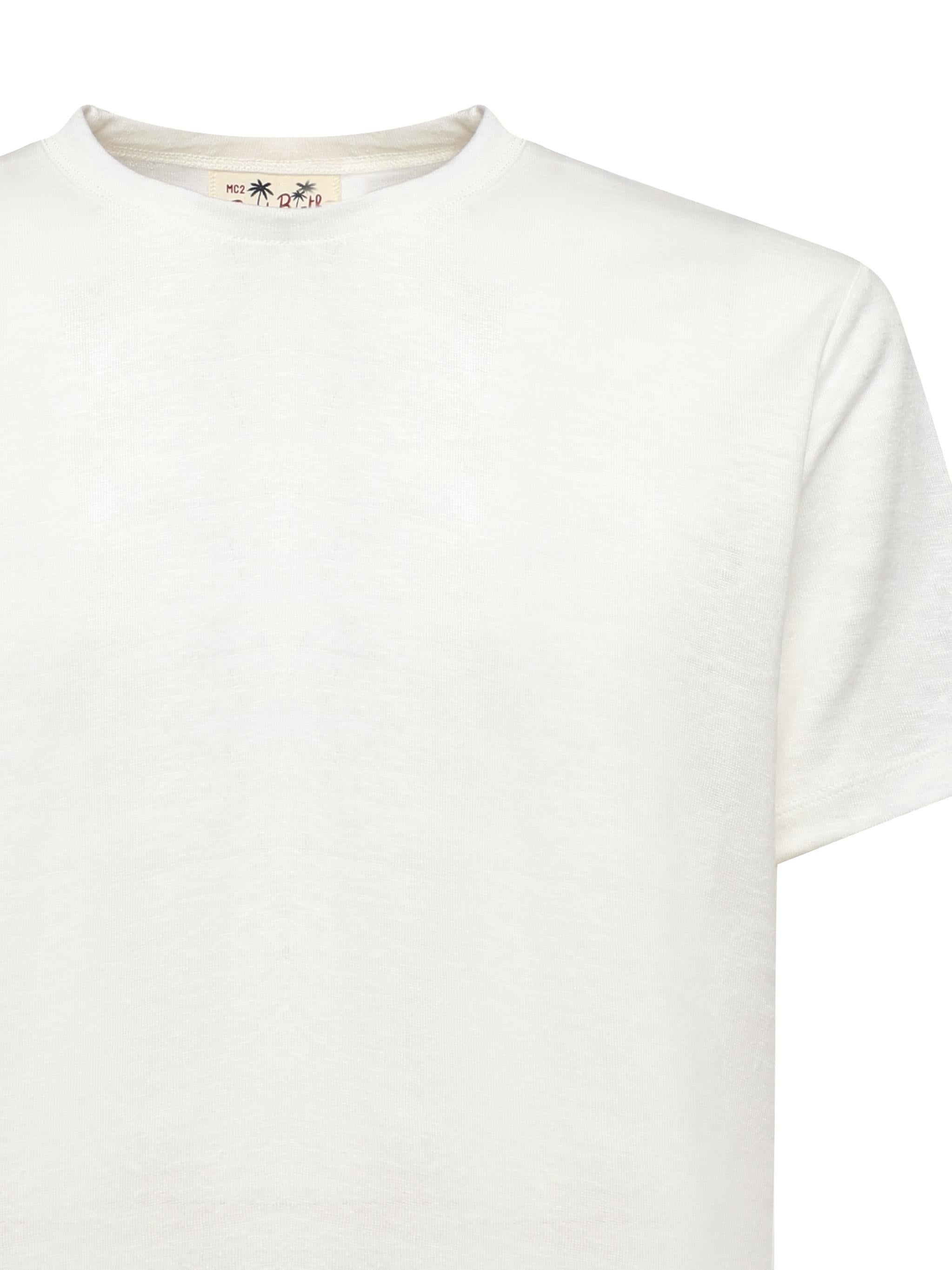 Tshirt Ecstasea in lino ECS0003 00032H MC2 SAINT BARTH 