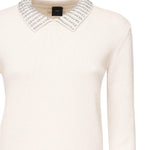 Maglia con colletto e strass<BR/><BR/> 105530 A2S4I23 PINKO 
