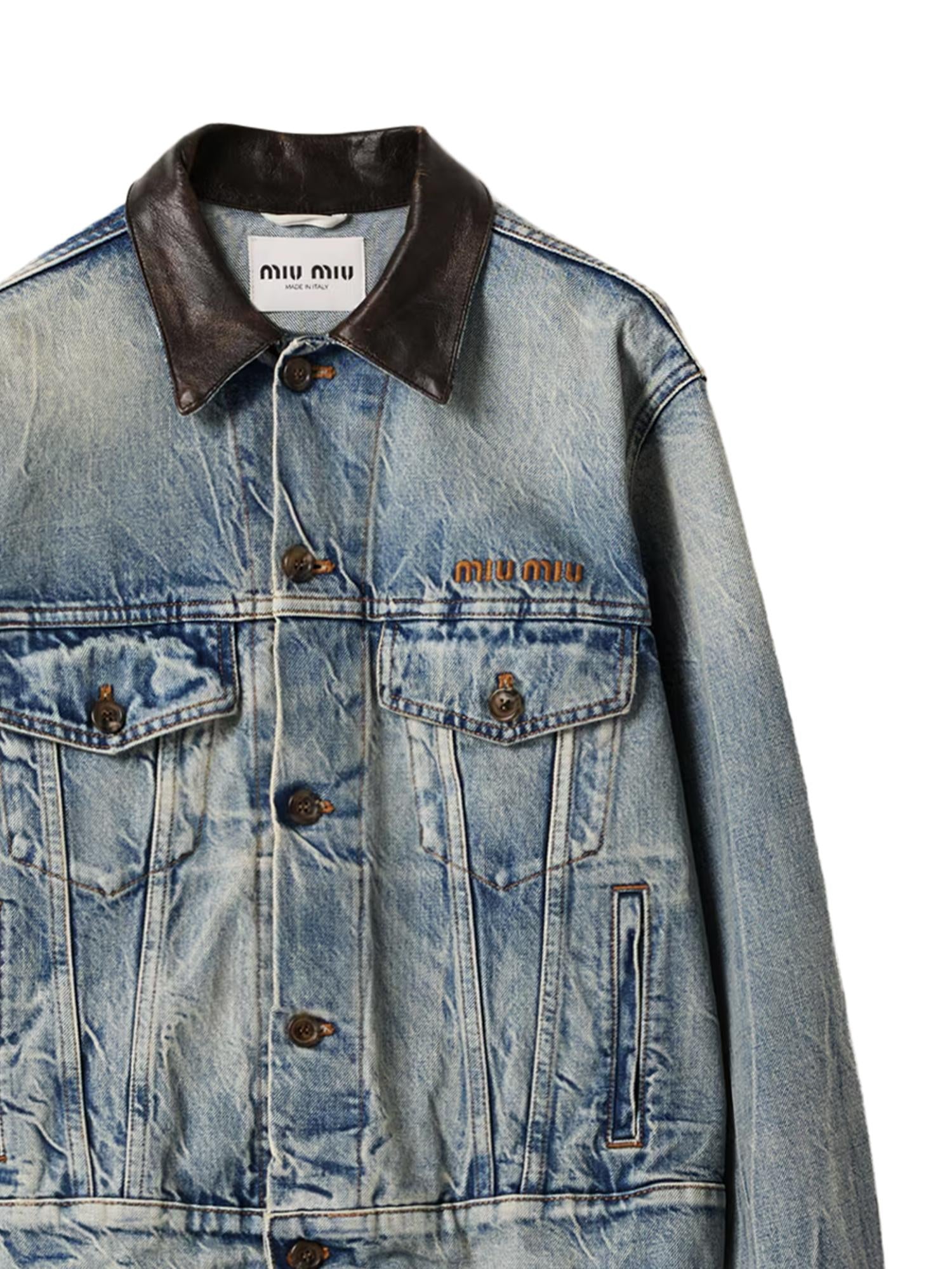 Blouson in denim GWB273 175SF0076 MIU MIU 
