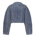 Giacca cropped in denim 114201 1603 ROTATE 