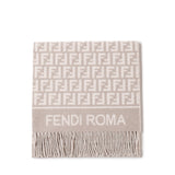 Sciarpa in lana e cashmere FF Jacquard FXT113 AQCWF0QD3 FENDI 