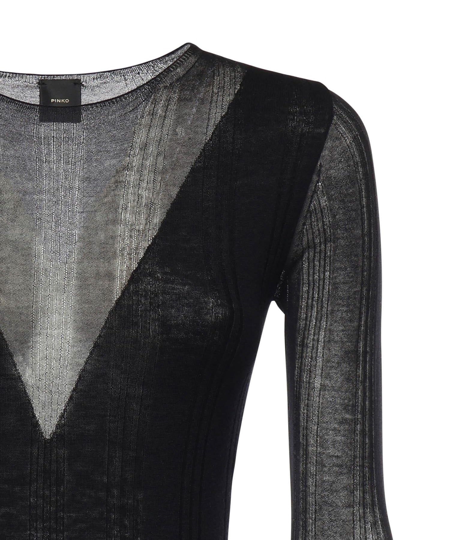 Maglia body con trasparenze 106320 A34BZ99 PINKO 