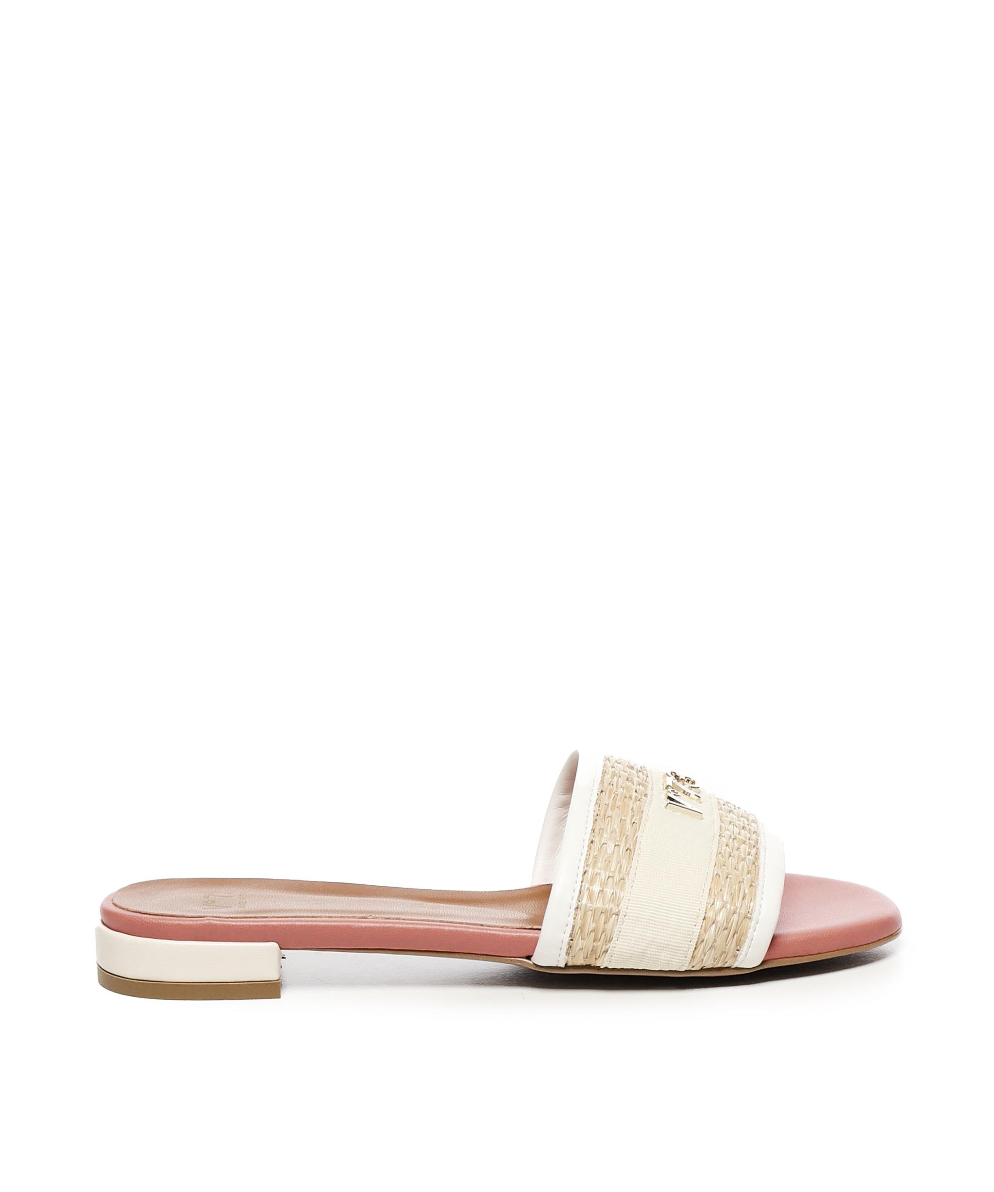 Ciabattine Janette<BR/> 73SC8VD02PAG JANETTEOFF WHITE/NATUR V° 73 