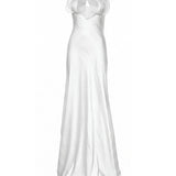 Abito lungo bustier con volant 80AJO488 N0783003 GENNY 