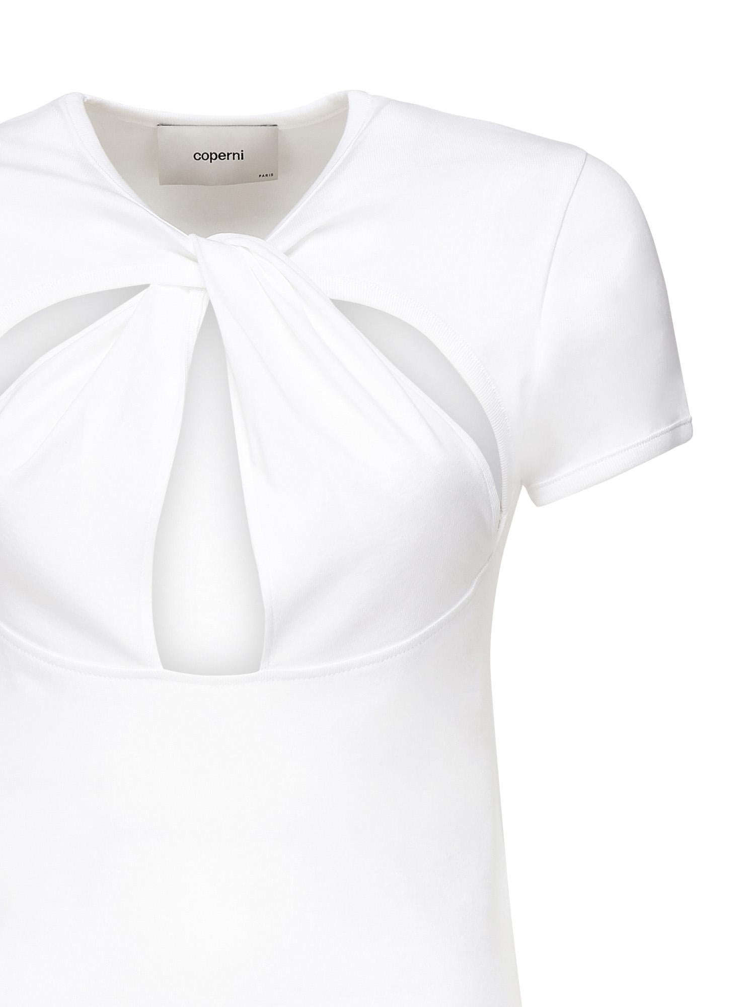 T-shirt cut-out COPJS158F5012 WHITE COPERNI 