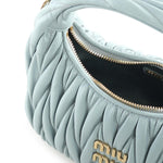 Borsa hobo Wander in nappa matelassé 5BC125 AN88F0035 MIU MIU 