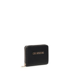 Portafoglio zip around con logo JC5702PP1MLD0 000 LOVE MOSCHINO 