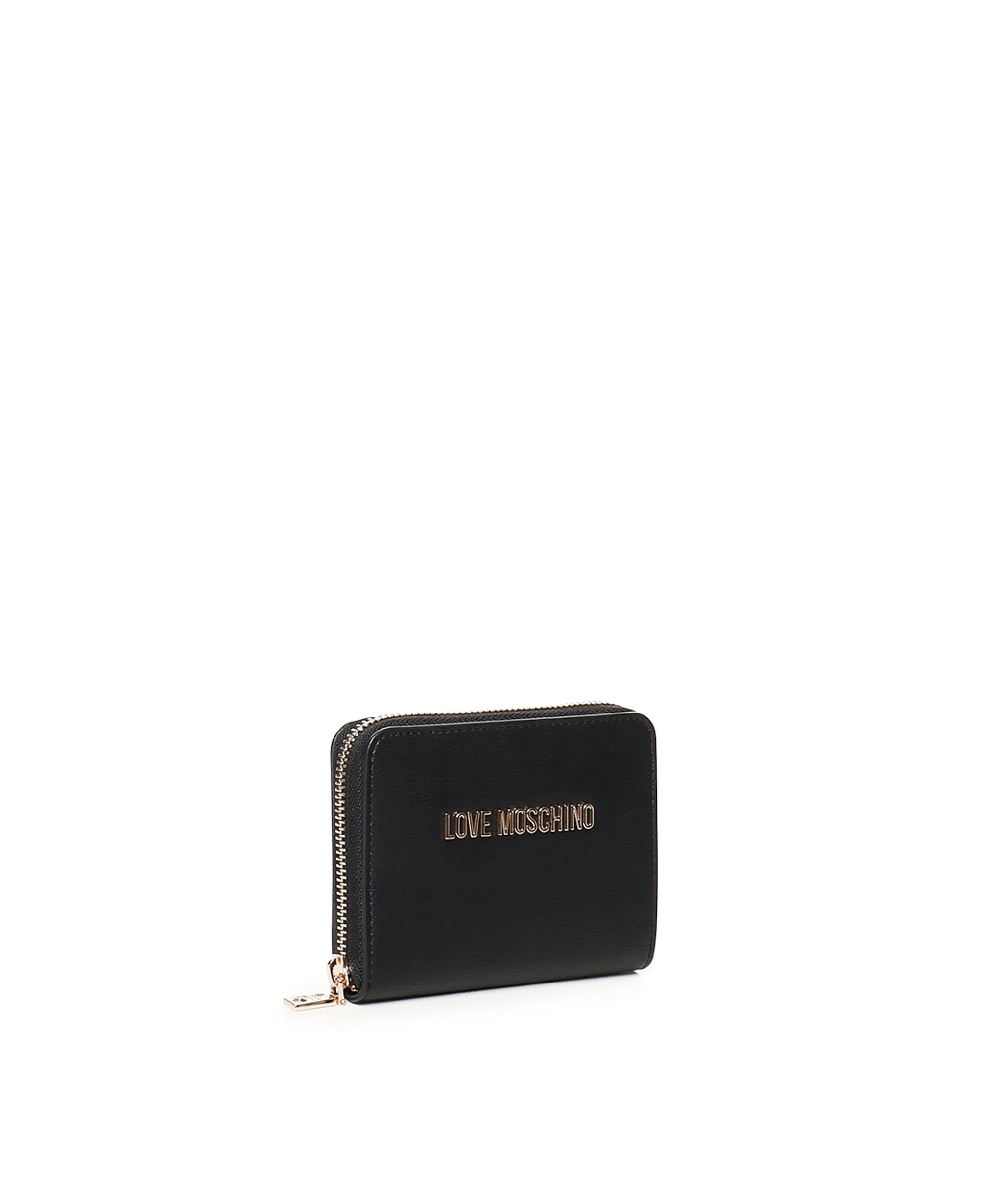 Portafoglio zip around con logo JC5702PP1MLD0 000 LOVE MOSCHINO 