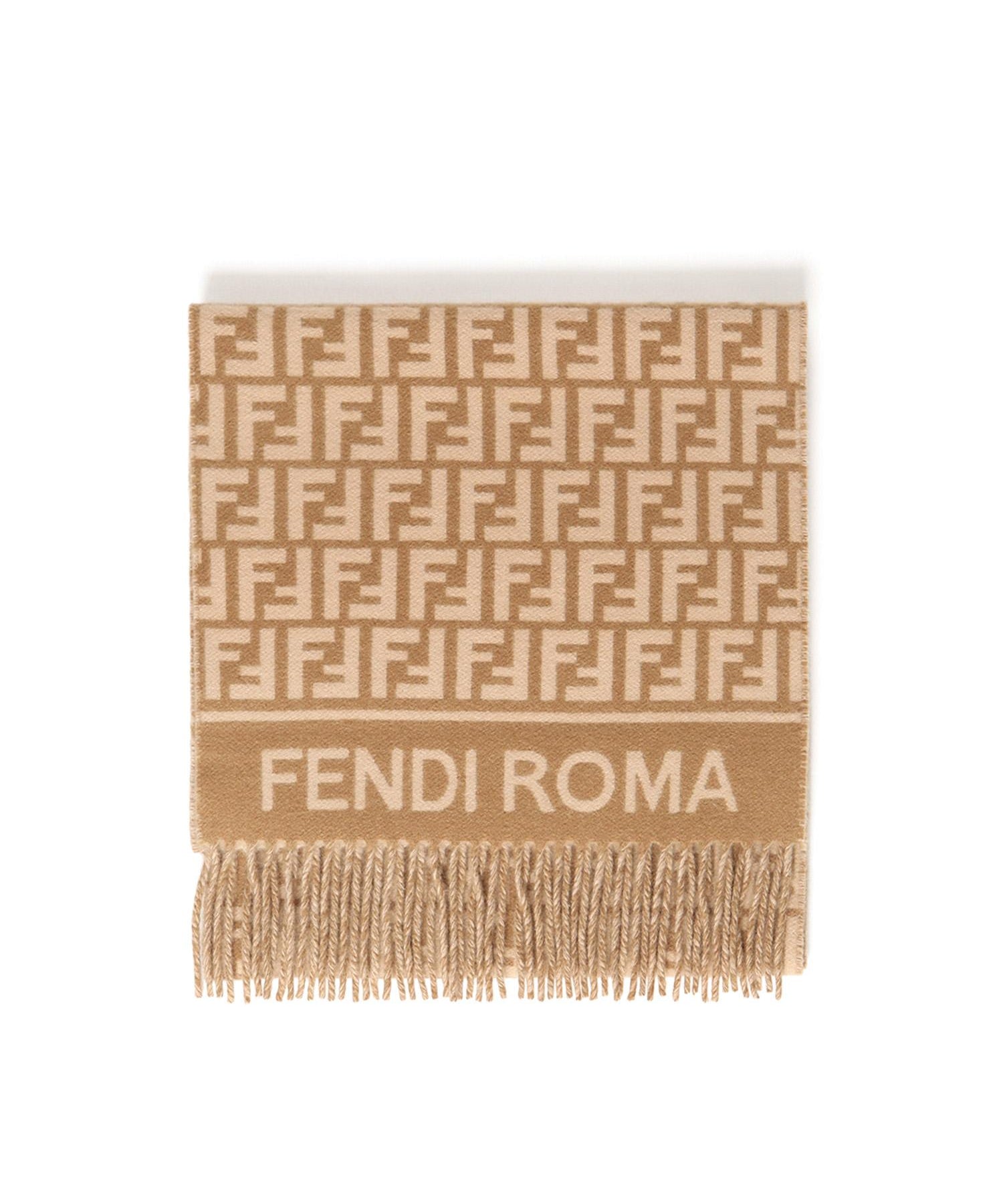 Sciarpa in lana e cashmere FF Jacquard FXT113 AQCWF0QB8 FENDI 