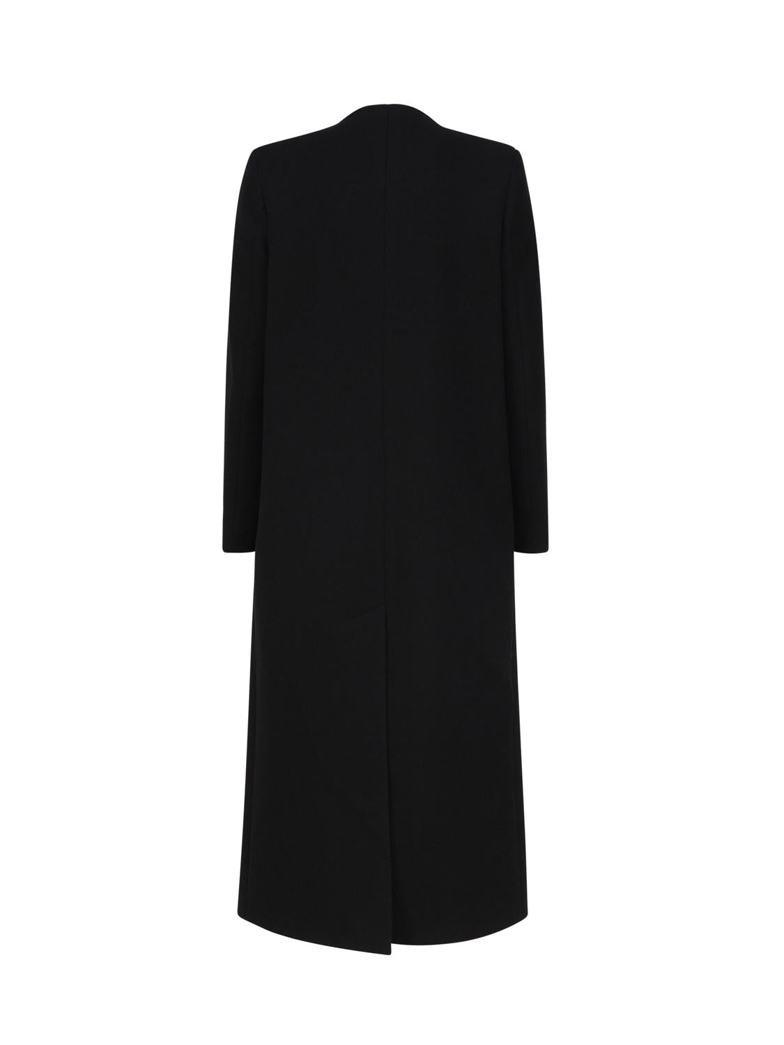 Cappotto lungo monopetto MDFW23826 -NERO MARIUCCIA Milano 