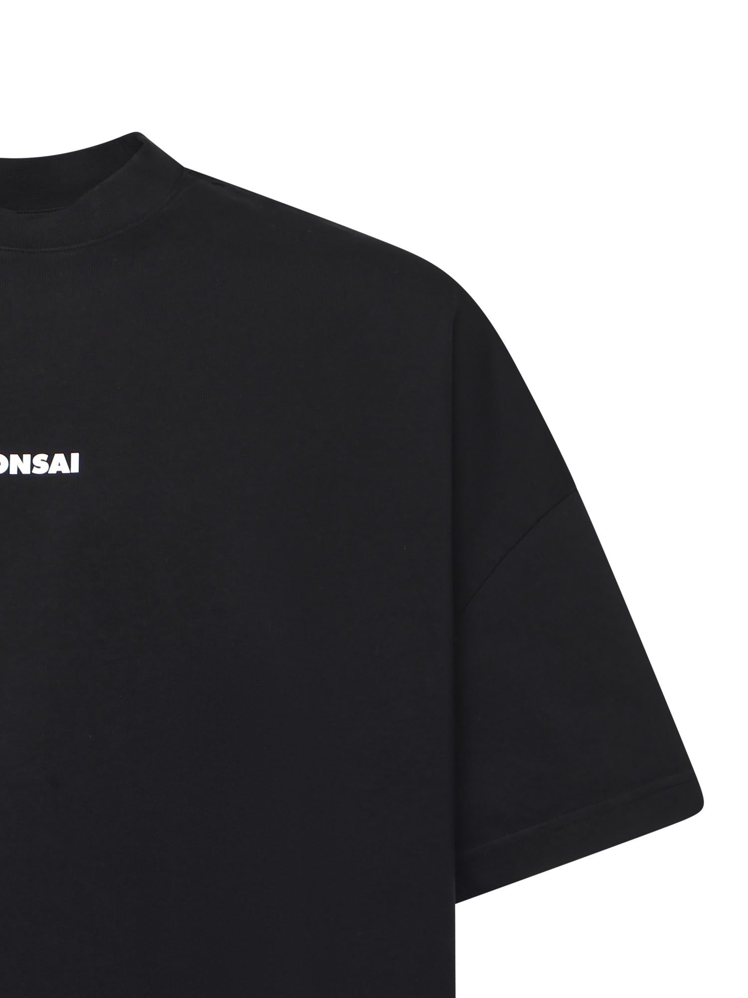 LOGO TEE TS001001 BLK BONSAI 