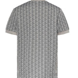 T-shirt con monogramma jacquard TH1197 41I LACOSTE 
