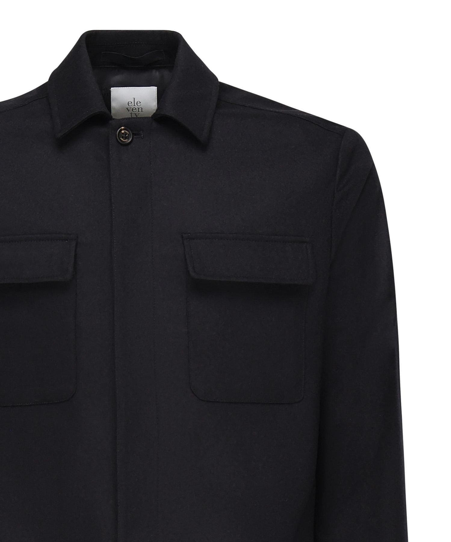 Overshirt in misto lana L70GIAJ17TES0H027 11 ELEVENTY 