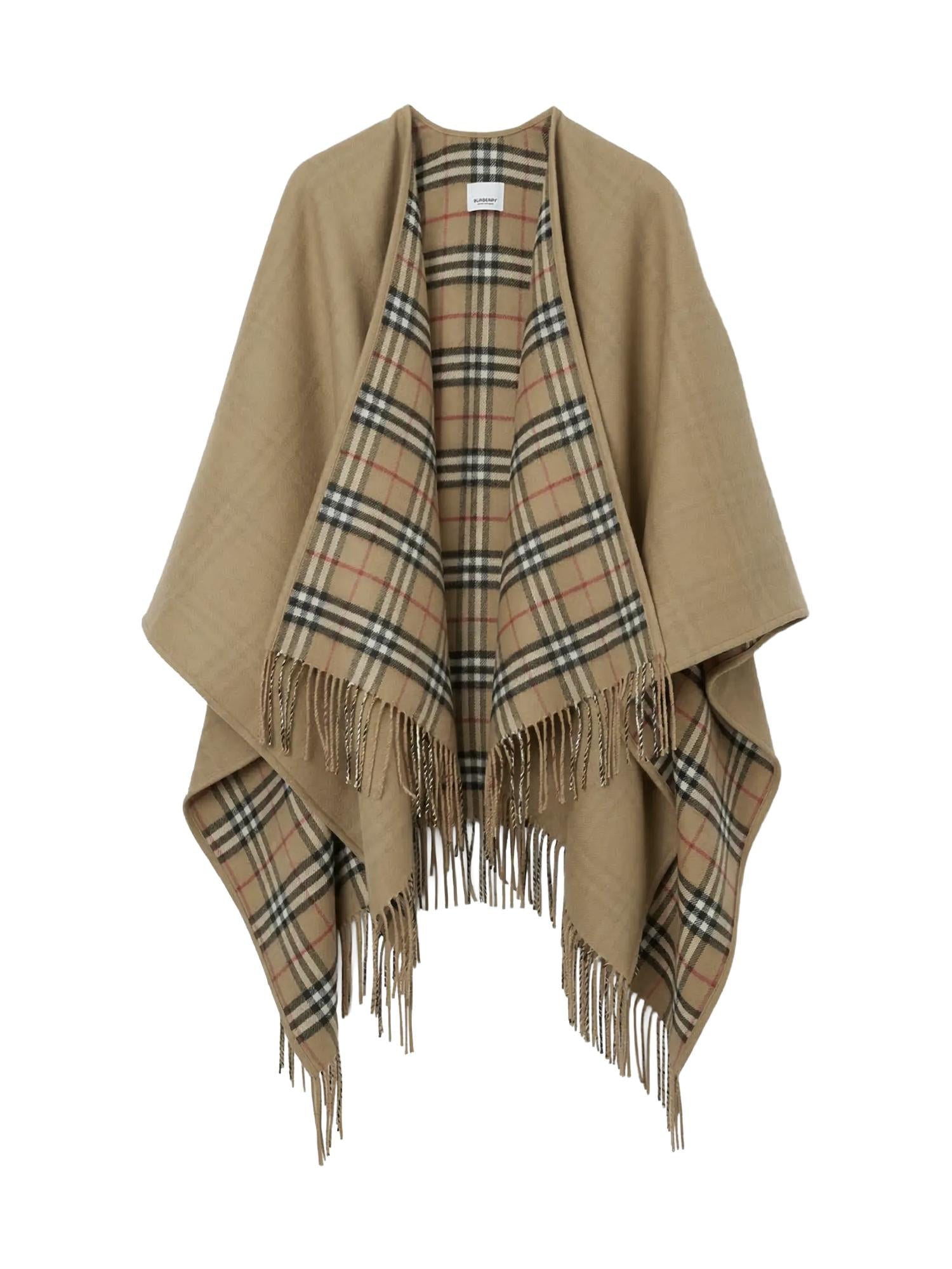 Stola reversibile in lana Check 8071673 A7026 BURBERRY 