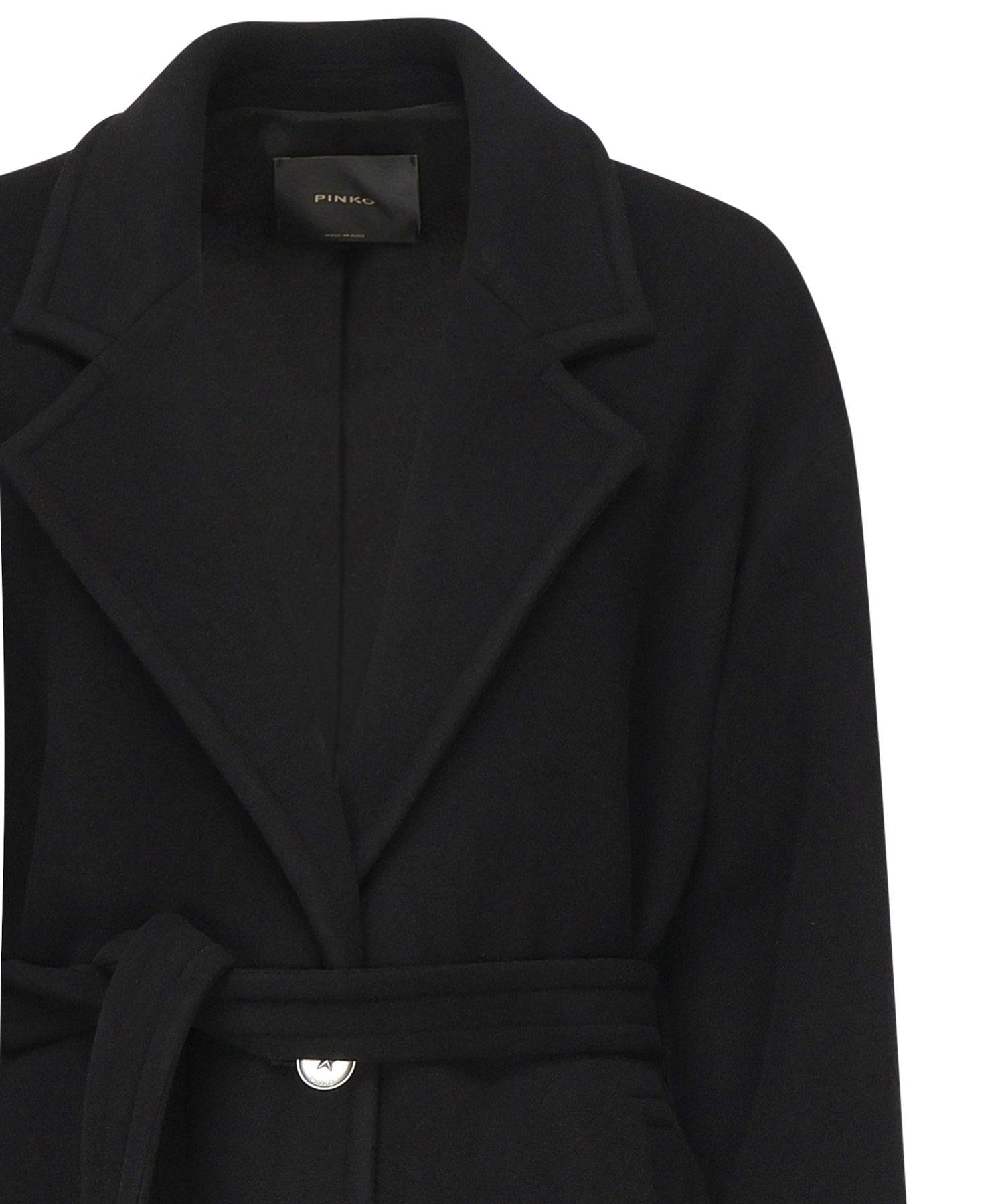 Cappotto monopetto in misto lana 105685 A2SMZ99 PINKO 