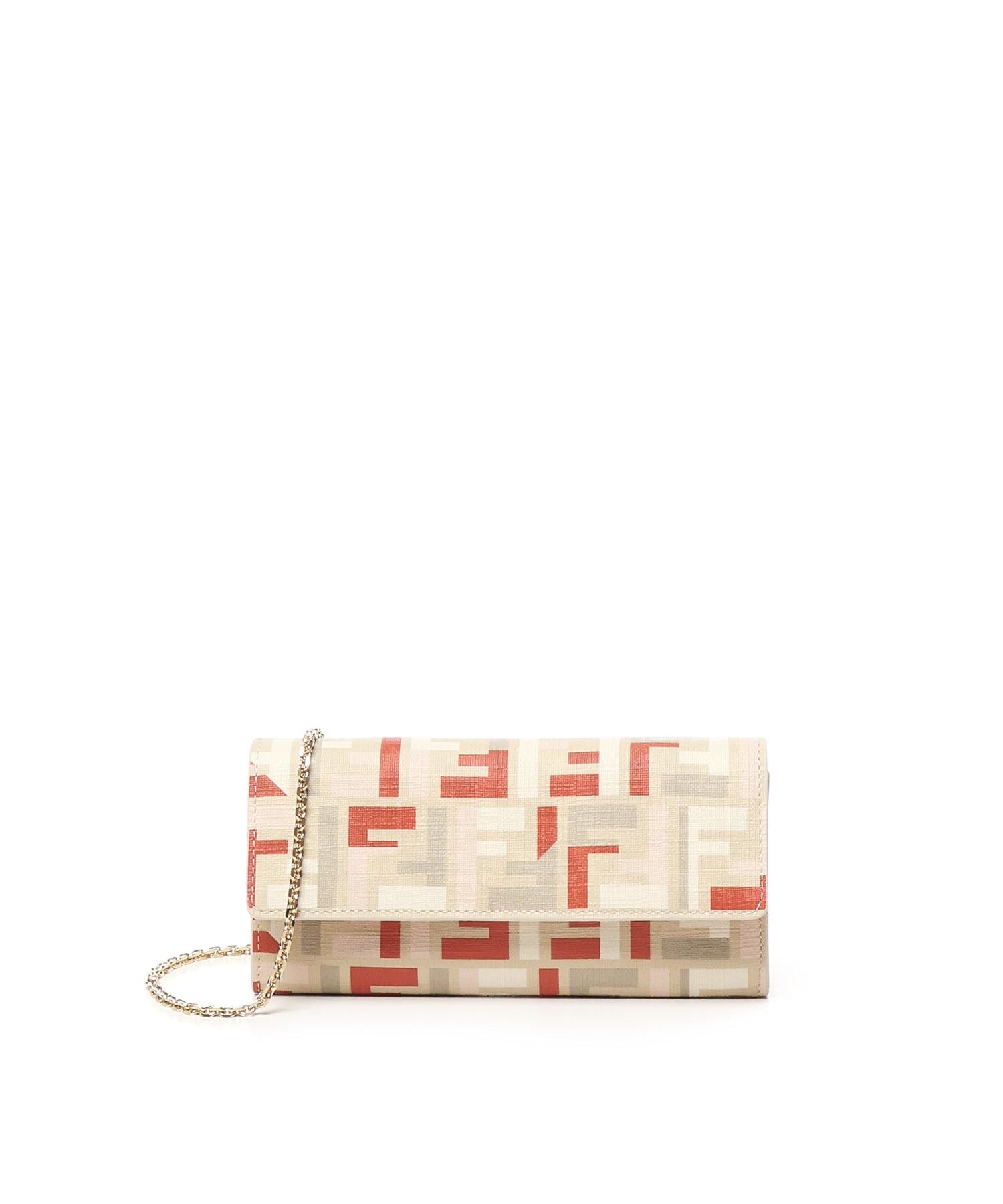 Portafoglio continental con catena FF<BR/> 8M0365 AV1YF1SY7 FENDI 