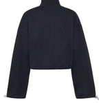 Felpa in cotone con zip MJLA09 18TPF0008 MIU MIU 