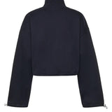 Felpa in cotone con zip MJLA09 18TPF0008 MIU MIU 