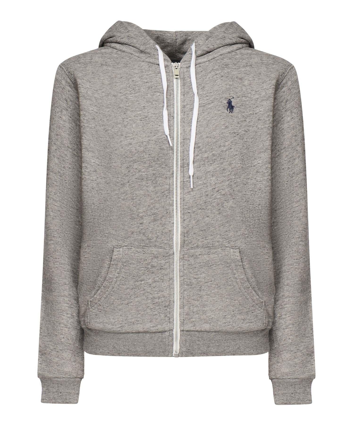 Felpa con zip e logo<BR/> 211935584 005 POLO RALPH LAUREN 