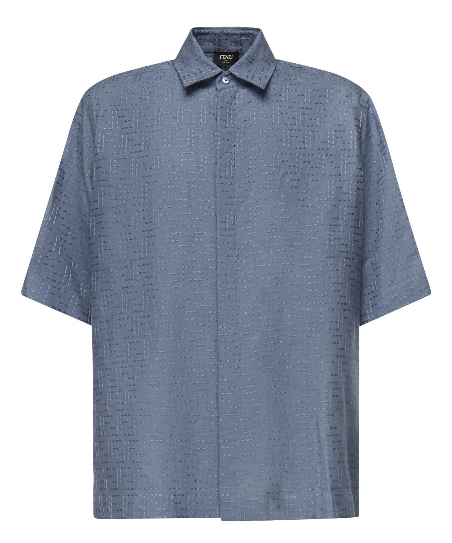Camicia in Jacquard FF di lino FS1317 AU6YF0U6K FENDI 