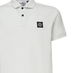 Polo in piqué stretch con patch logo K1S1522002SC S0017V0041 STONE ISLAND 