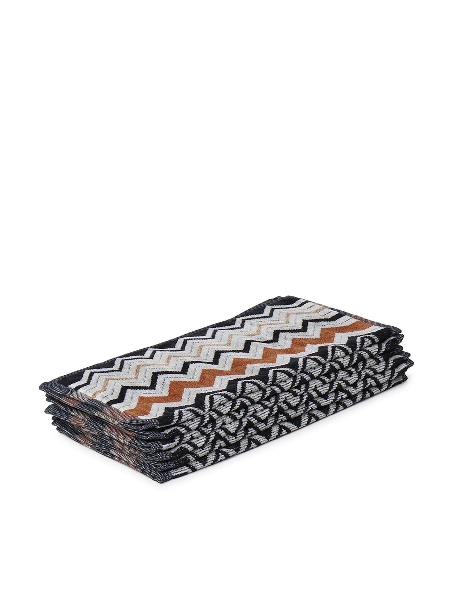 Set di 2 asciugamani Bernard con motivo a zigzag 1B3SP99860 160 MISSONI HOME 