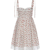 Abito corto in popeline stampa Roselline F60F9T HS5UBHA5XJ DOLCE & GABBANA 