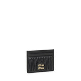 Portacarte in nappa matelassé 5MC076 AFPPF0002 MIU MIU 