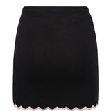 Donella Knit Mini Skirt KB0007 BLACK FOR LOVE & LEMONS 