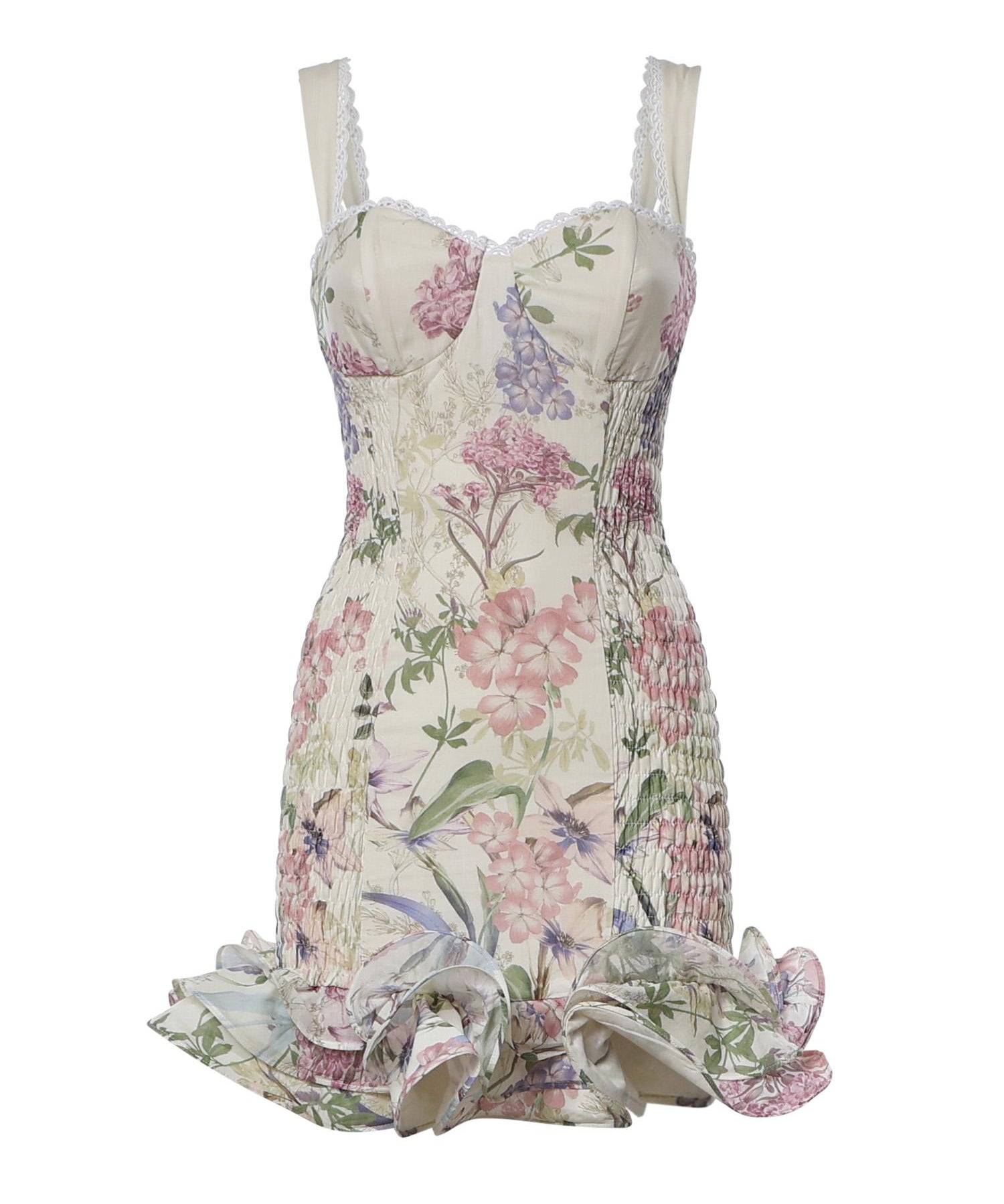 Miniabito Sunil in cotone 266601 CREAM CHARO RUIZ 