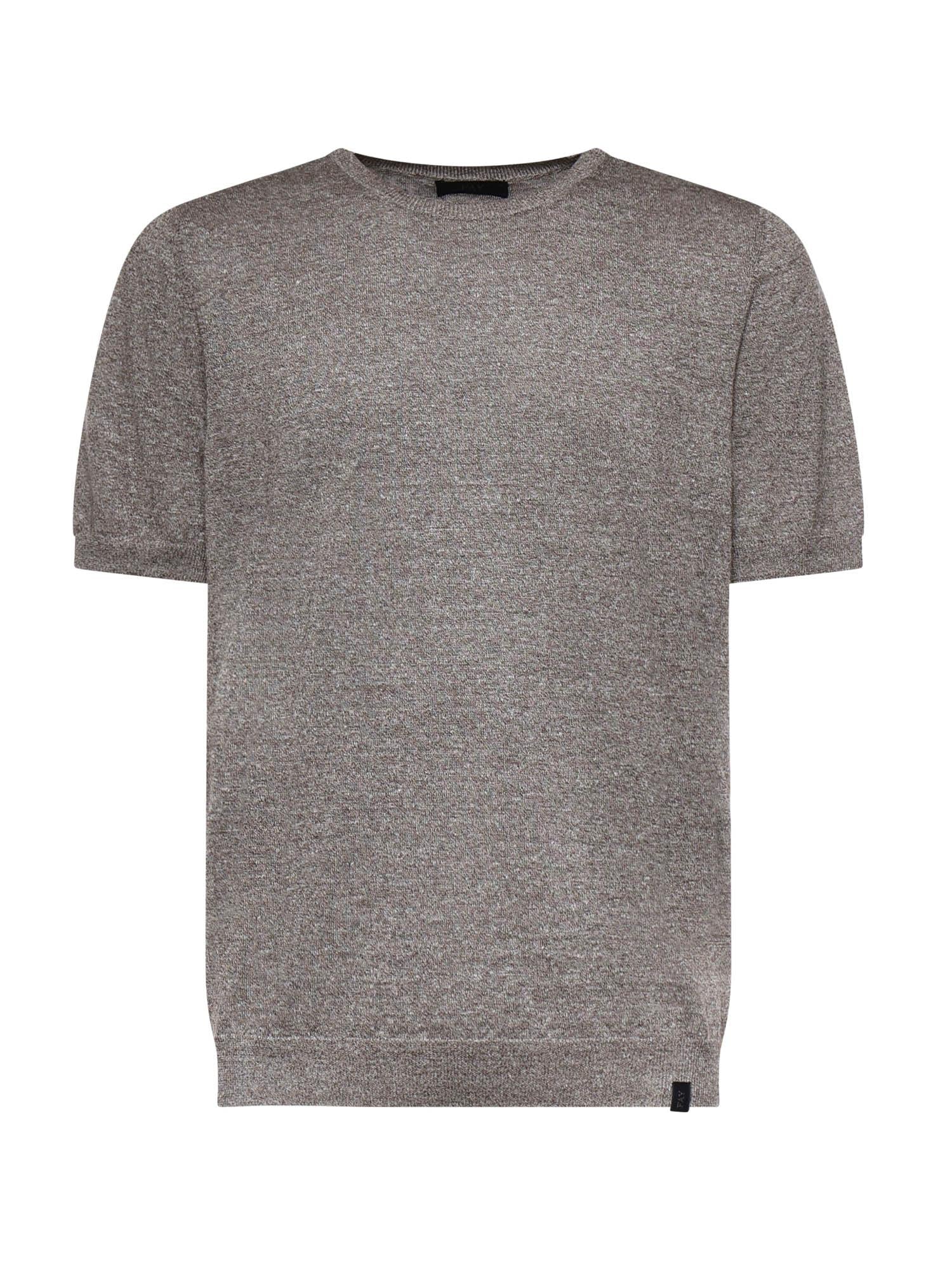 T-shirt in lino e cotone NMMC1522420WYK S602 FAY 