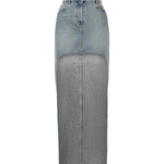 Gonna asimmetrica in denim 126DJU346DE0058 7055 COURREGES 