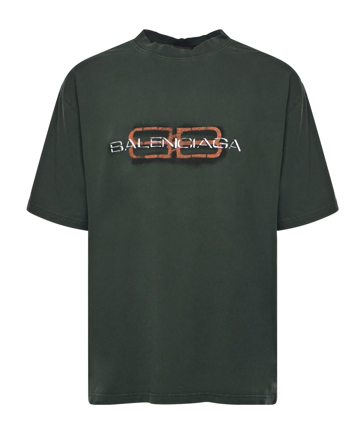 T-Shirt BB Icon Stencil<BR/> 764235 TTVD63004 BALENCIAGA 