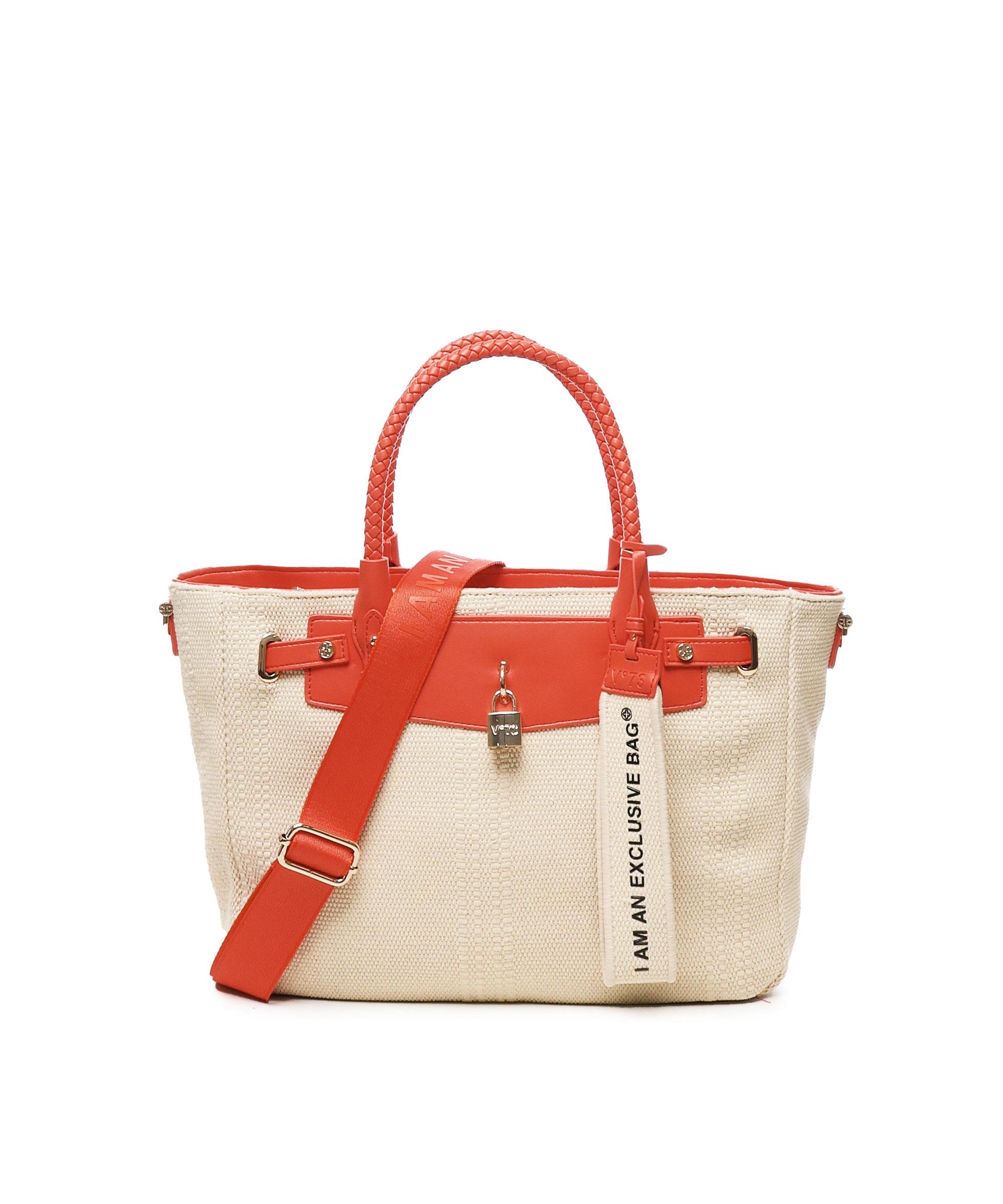 Borsa a spalla Rebecca 73BS8VY01 REBECCAOFF WHITE/CORALLO V° 73 