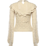 Top Lelia in cotone KT0061 CREAM FOR LOVE & LEMONS 