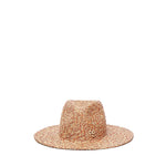 Fedora in paglia con logo FDR036067PS25 STR-9P-MICSRBBEIGE RED RUSLAN BAGINSKIY 