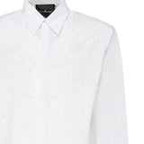Camicia Tavaria con ricami e paillettes RMP25233CA WHITE JOHN RICHMOND 