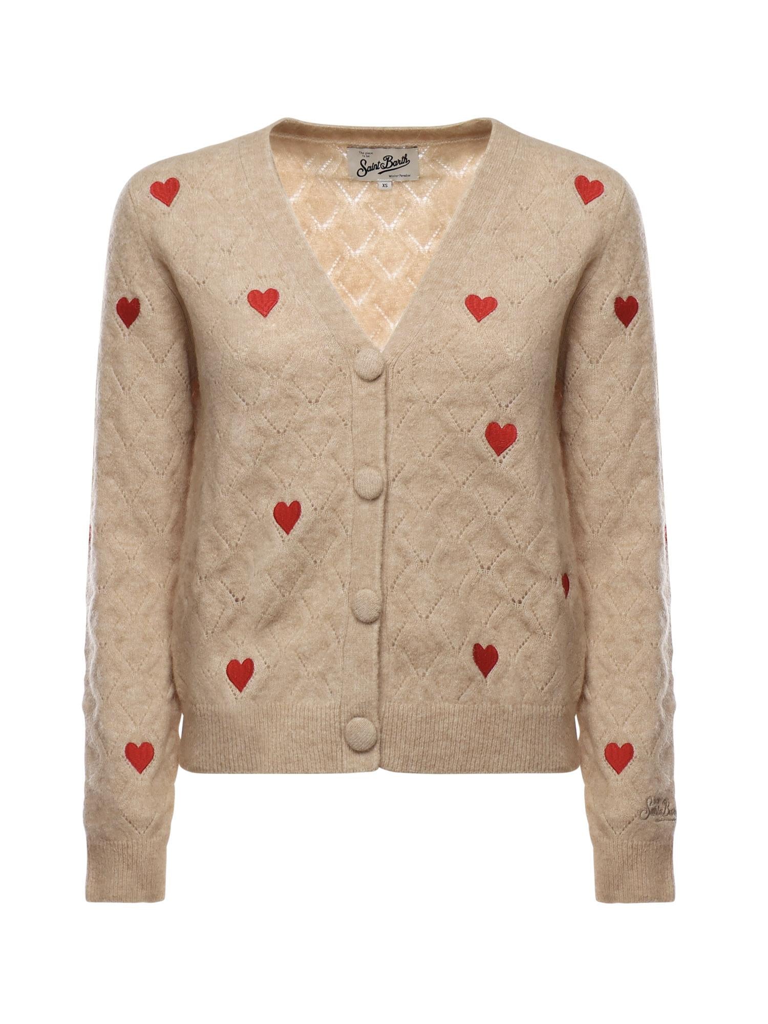 Cardigan in misto lana DNN0001 02159I MC2 SAINT BARTH 