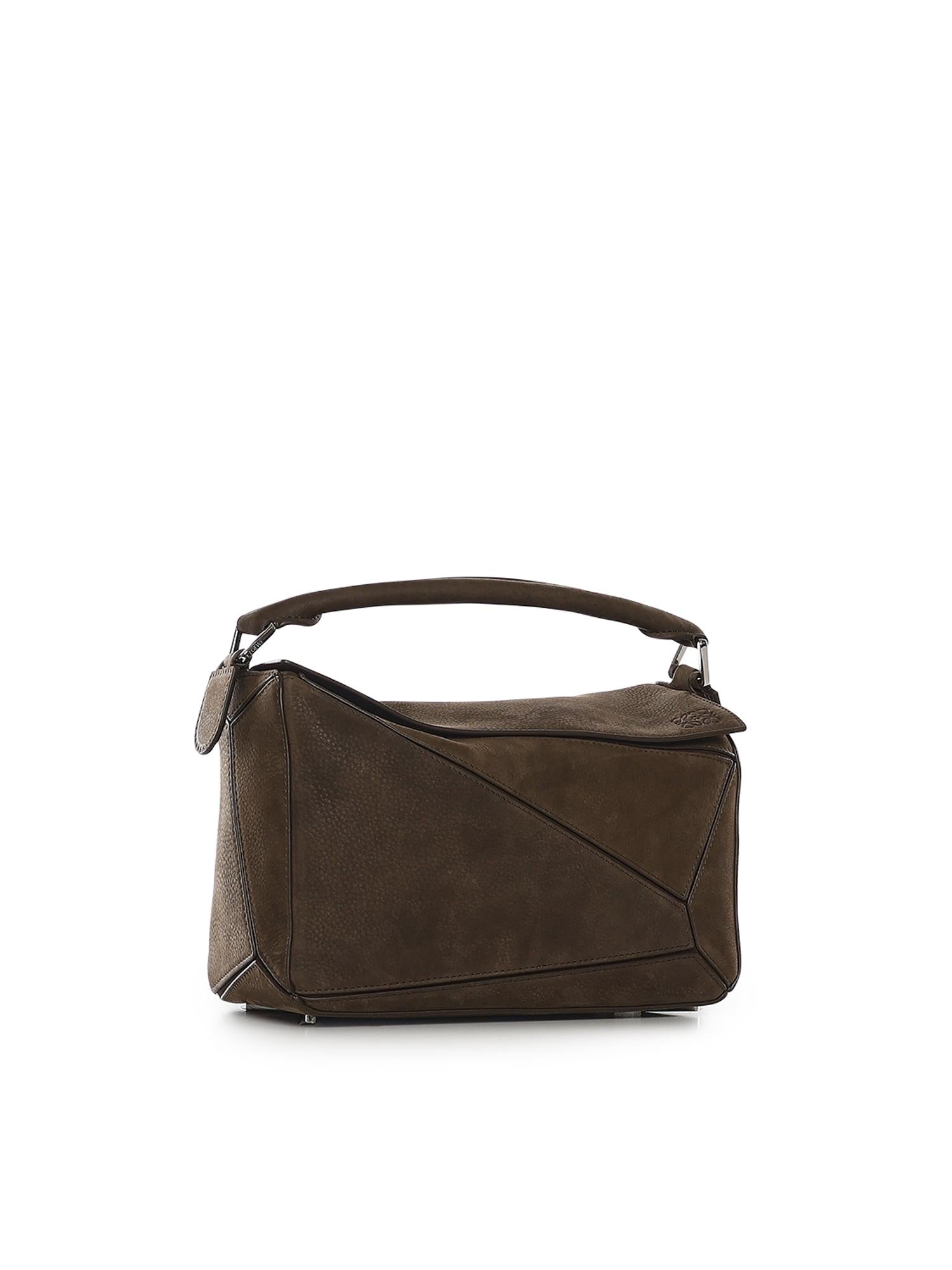 Borsa Featherlight Puzzle piccola in nabuk A510PLSX03 6423 LOEWE 