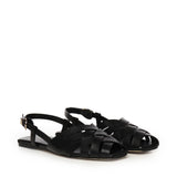 Sandali in pelle IRENE SLING FLAT 40S5IRFP1L 001 MICHAEL MICHAEL KORS 