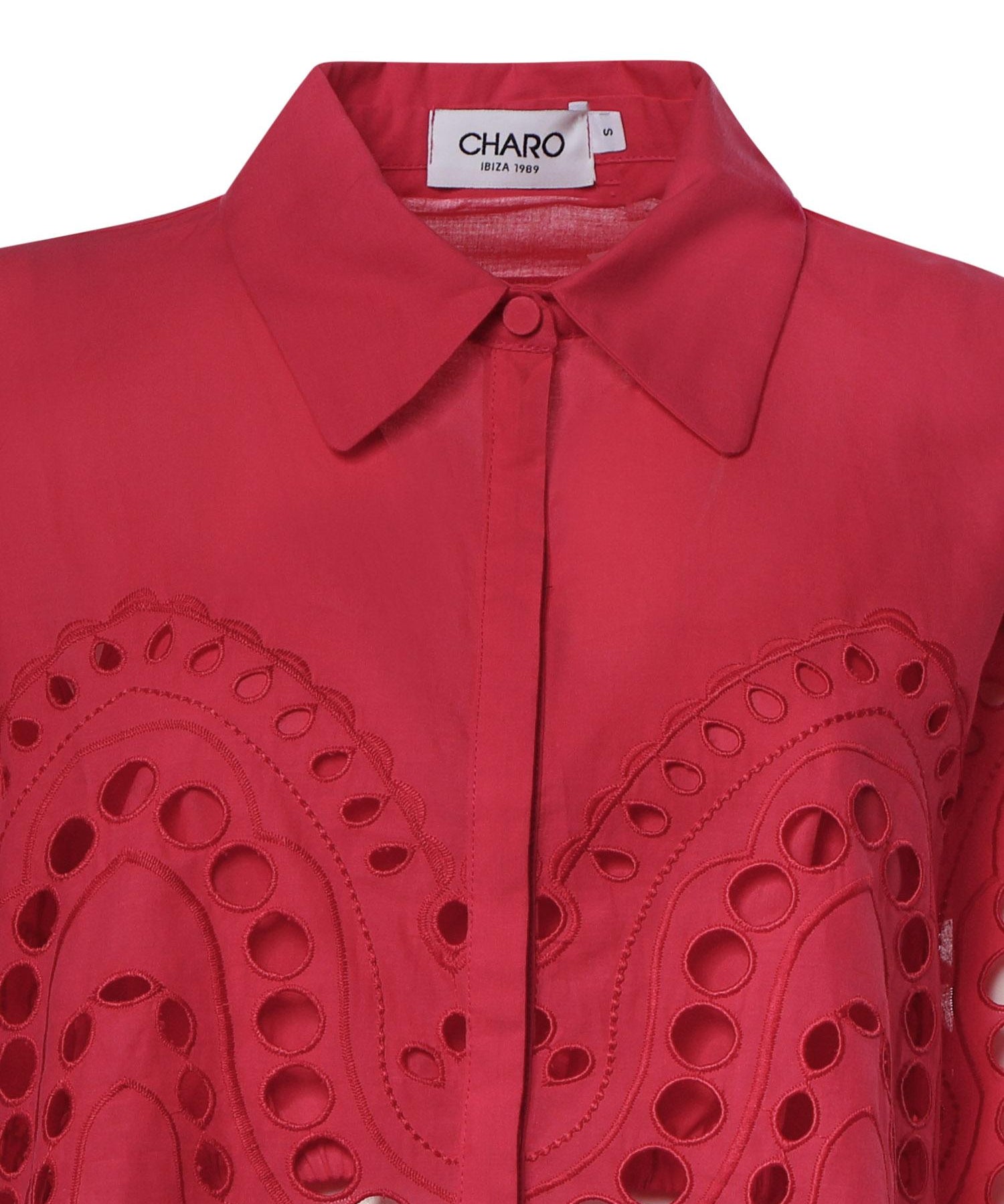 Camicia cropped Storm in cotone 263200 FUCHSIA CHARO RUIZ 
