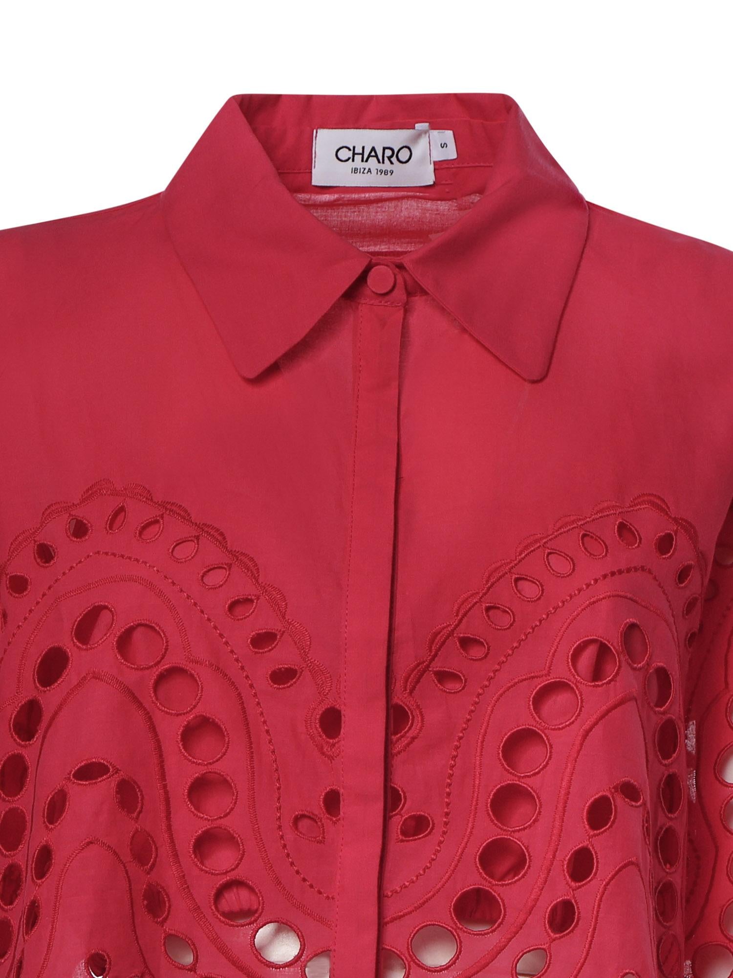 Camicia cropped Storm in cotone 263200 FUCHSIA CHARO RUIZ 