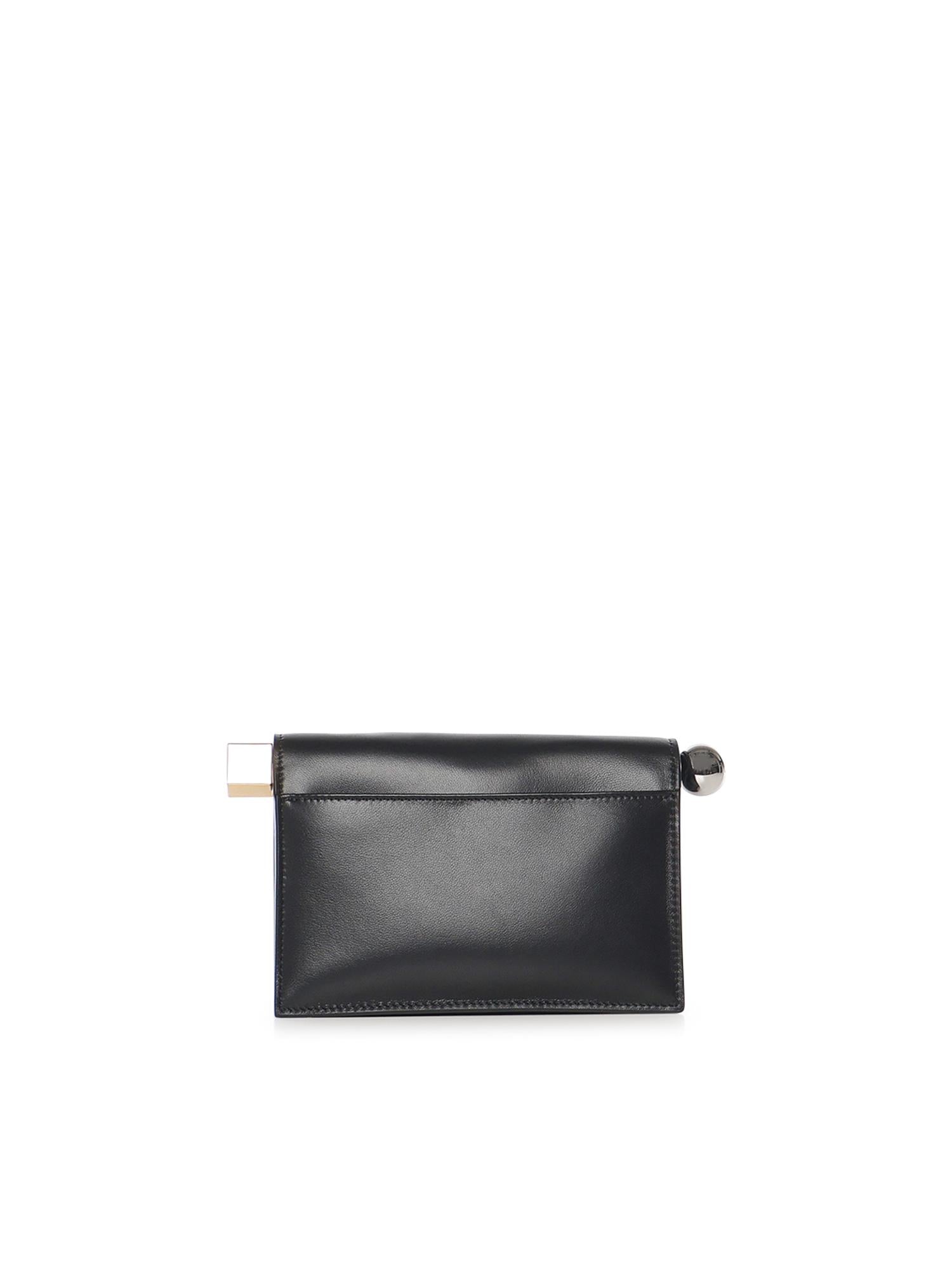 Pochette La Petite Rond Carré in nappa BAW00392AC27L14 990 JACQUEMUS 