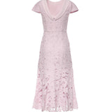 Abito midi in pizzo SS26254M P SELF-PORTRAIT 